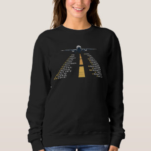 Phonetic Aphabet Pilot Cadet Aeroplane Gift Sweatshirt