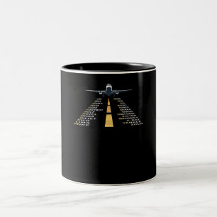 Phonetic Aphabet Pilot Cadet Aeroplane Gift Two-Tone Coffee Mug