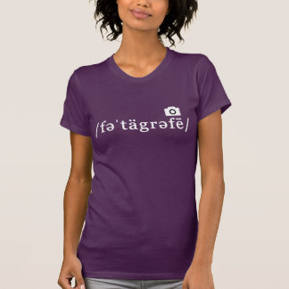 Phonetic Photography (Purple T-shirt Customisable)