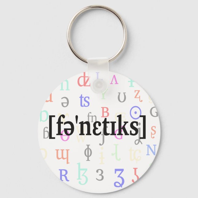 Phonetics in IPA. Black Key Ring (Front)
