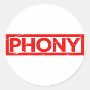 Phoney Stamp Classic Round Sticker