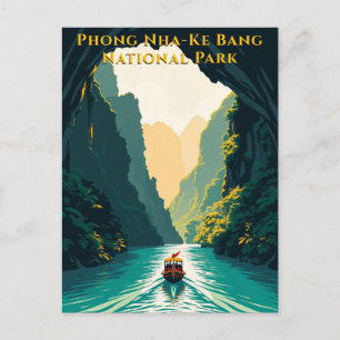 Phong Nha Vietnam River Travel Postcard