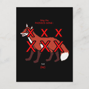 phonics postcard or flashcard