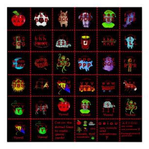 PHONICS poster or game cards!