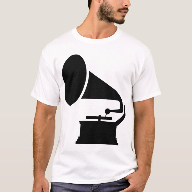 Phonograph - Black T-Shirt (Front)