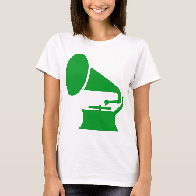 Phonograph - Grass Green T-Shirt (Front)