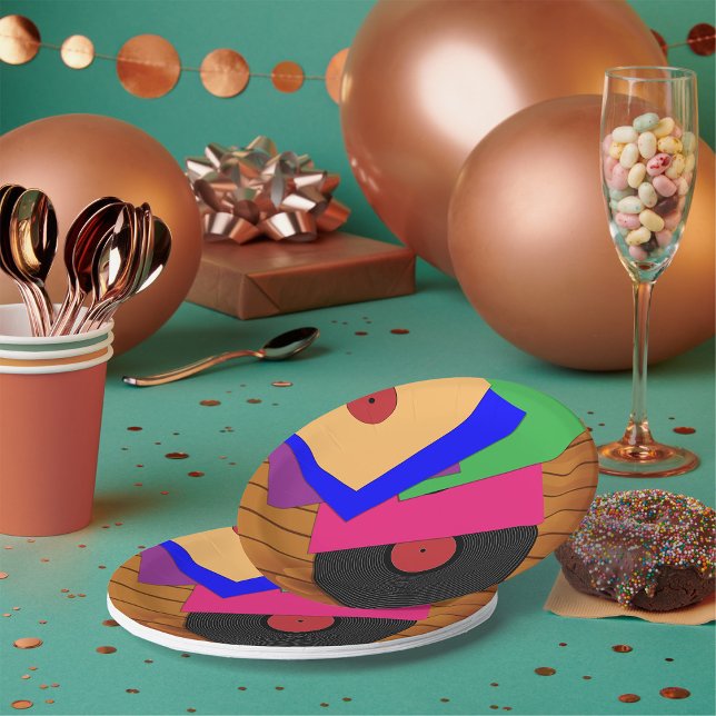 Phonograph Records Paper Plate (Creator Uploaded)