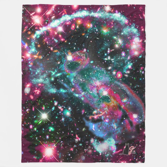 Phosphorescence Star Field Fleece Blanket (Front)