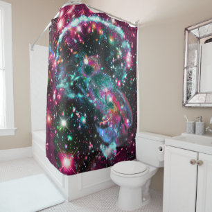 Phosphorescence Star Field Shower Curtain