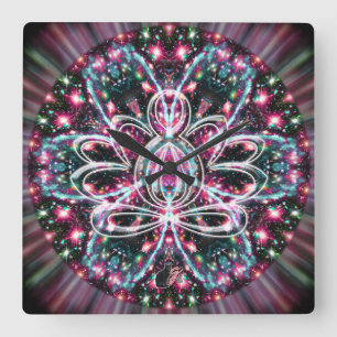 Phosphorescence Zen Lotus Clock