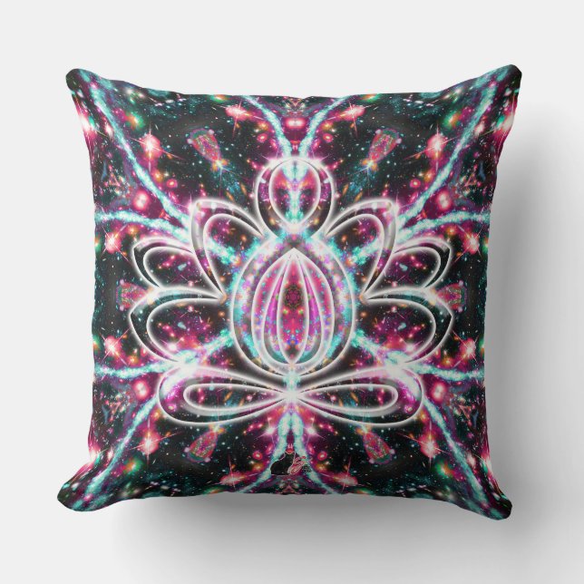 Phosphorescence Zen Lotus Cushion (Front)