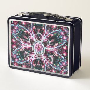 Phosphorescence Zen Lotus Metal Lunch Box