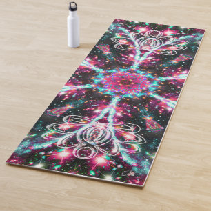 Phosphorescence Zen Lotus Star Kaleid Yoga Mat