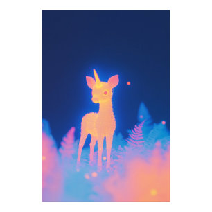 Phosphorescent Amber Fawnicorn Photo Print