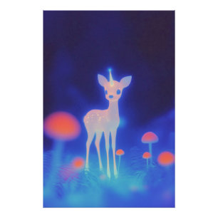 Phosphorescent Crystal Fawnicorn Photo Print