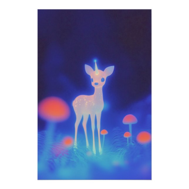 Phosphorescent Crystal Fawnicorn Photo Print (Front)