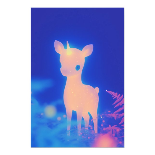 Phosphorescent Pearl Fawnicorn Photo Print (Front)