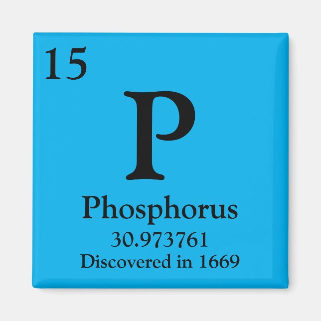 Phosphorus Periodic Table Magnet (Front)