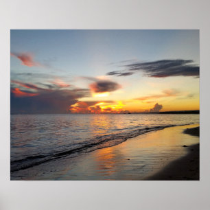photo 109 Beach sunset Poster