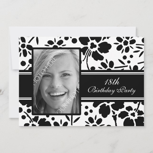 Photo 18th Birthday Party Invitations (Front)