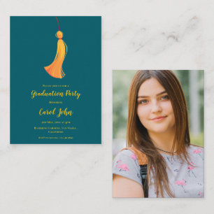 Photo 2025 Graduation Tassel Party Mini Invitation
