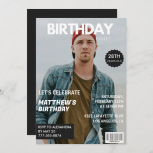Photo 28th birthday invitations for him Magazine