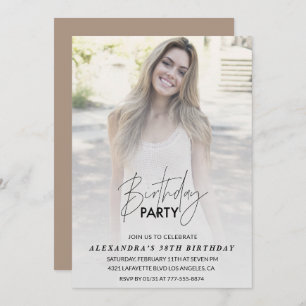 Photo 38th birthday invitation Birthday Party