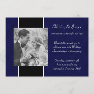 Photo 50th Wedding Anniversary Party Invitation
