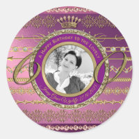 Photo 60th Birthday Gold Crown Diamond Frame