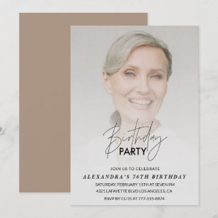 Photo 76th birthday invitation Birthday Party