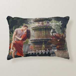 Photo accent pillow & sweet dreams - personalised