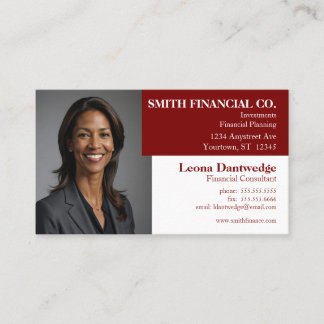 Photo Adaptable Professional Business Card