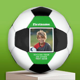 Photo Add Your Name - Can Edit Colour Football