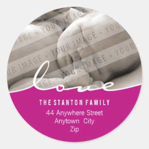 PHOTO ADDRESS STICKER :: love divide 4