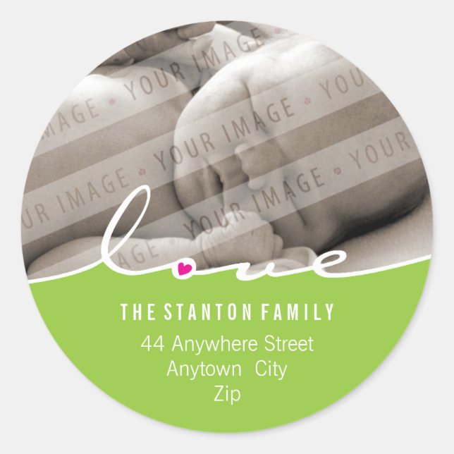 PHOTO ADDRESS STICKER :: love divide 6 (Front)