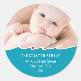 PHOTO ADDRESS STICKER :: love divide 9