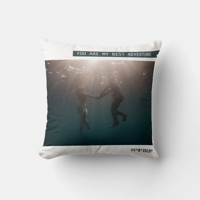 Photo Adventure Anniversary Cushion (Front)