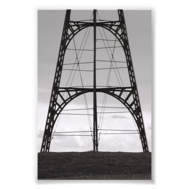 Photo Alphabet Letter A3 4x6 Black and White (Front)