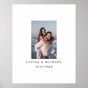 Photo Alternative Wedding Guest Book Poster