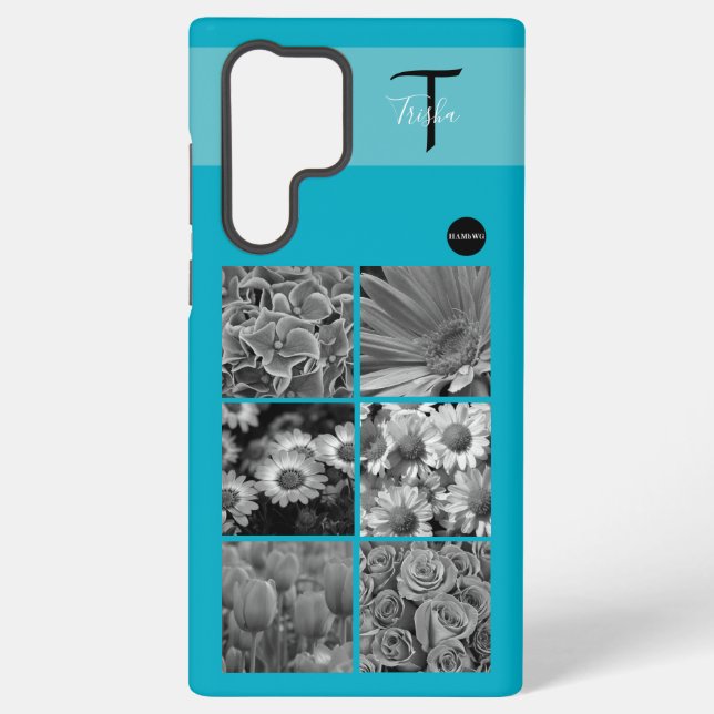 Photo and Monogram Cell Phone Case HAMbyWG (Back)