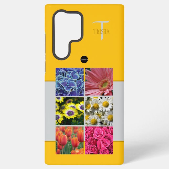 Photo and Monogram Cell Phone Case HAMbyWG (Back)