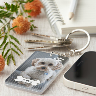 Photo  And Name Custom Made Personalised Key Ring