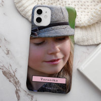 Photo and name personalised modern typography