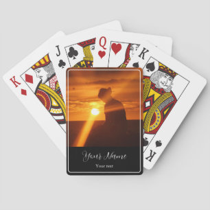 Photo and name playing cards