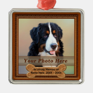 Photo and Personalised Dog Memorial Ornaments