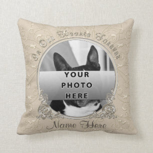 Photo and Personalised Dog Sympathy Gift Ideas Cushion