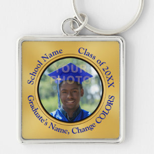 Photo and Personalised Graduation Keychains