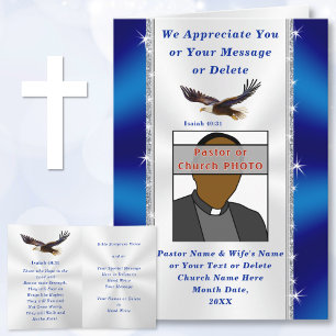 Photo and Personalised Pastor Appreciation Cards