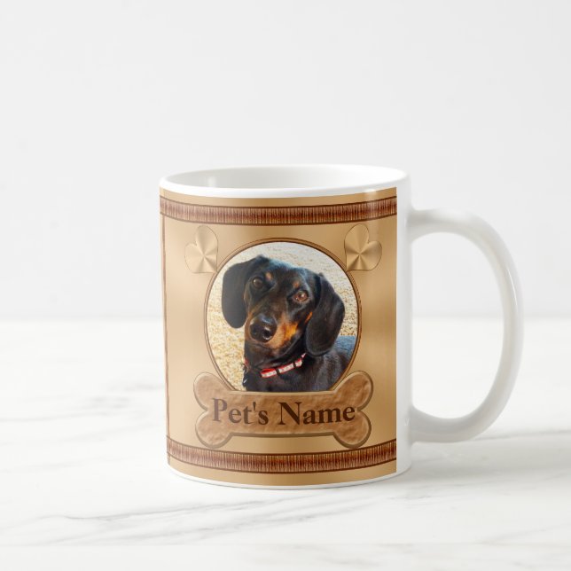Photo and Personalised Pet Memorial Gifts Coffee Mug (Right)