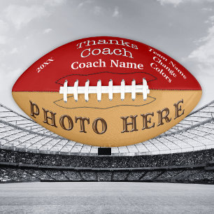 PHOTO and PERSONALIZED Football Gifts for Coaches American Football
